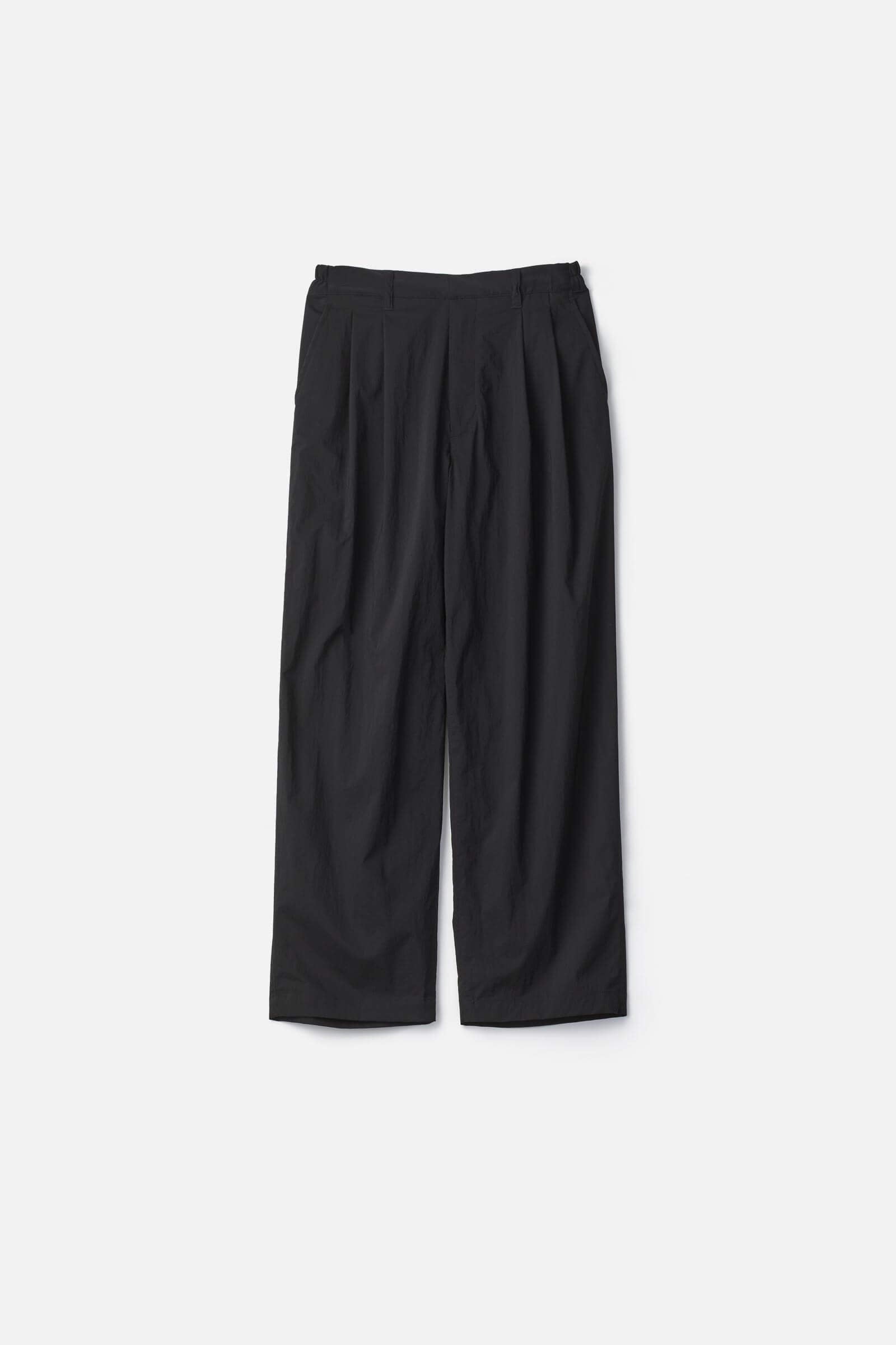 WINDPROOF NYLON EASY WIDE TROUSERS