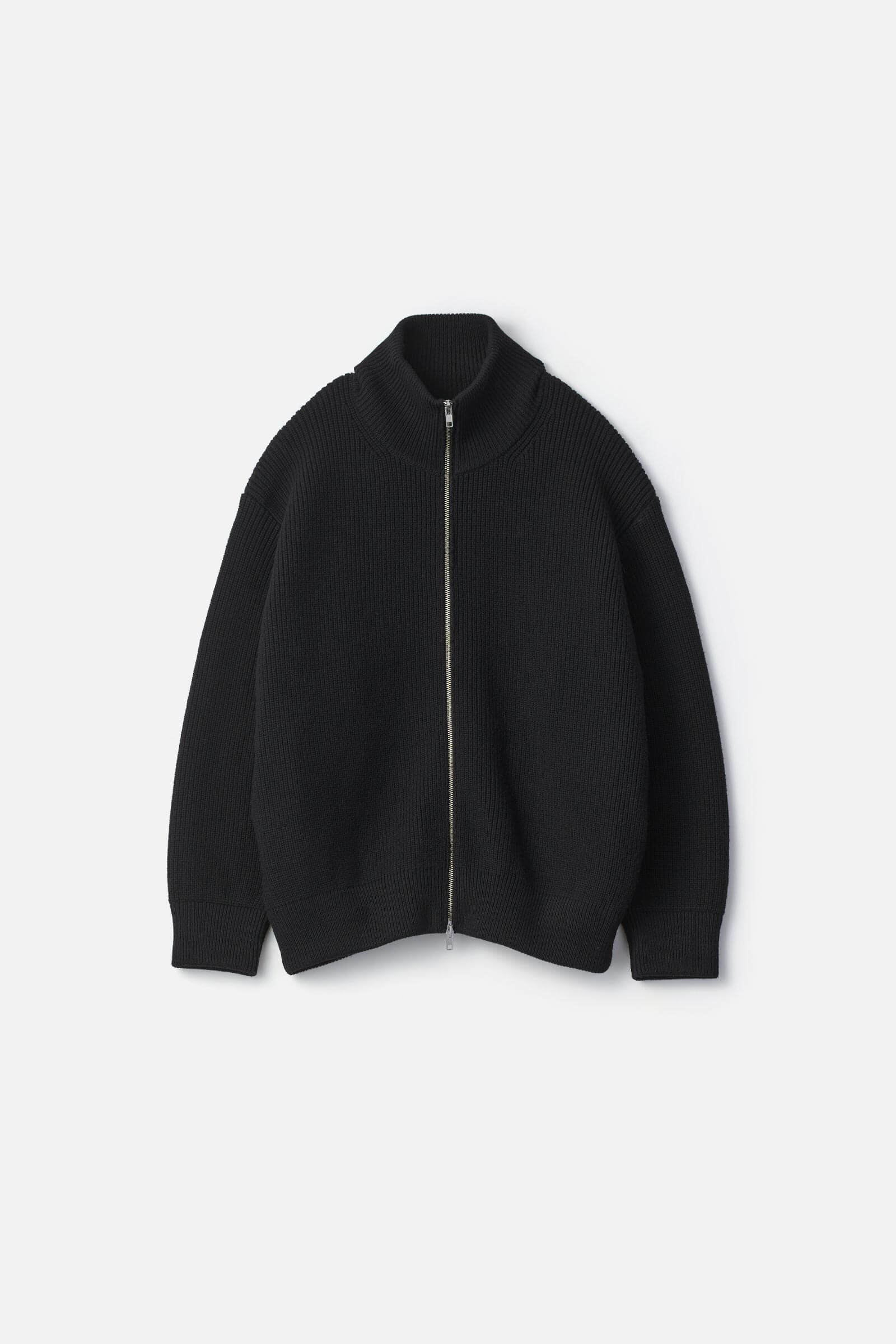 OVERSIZED DRIVERS KNIT ZIP JACKET