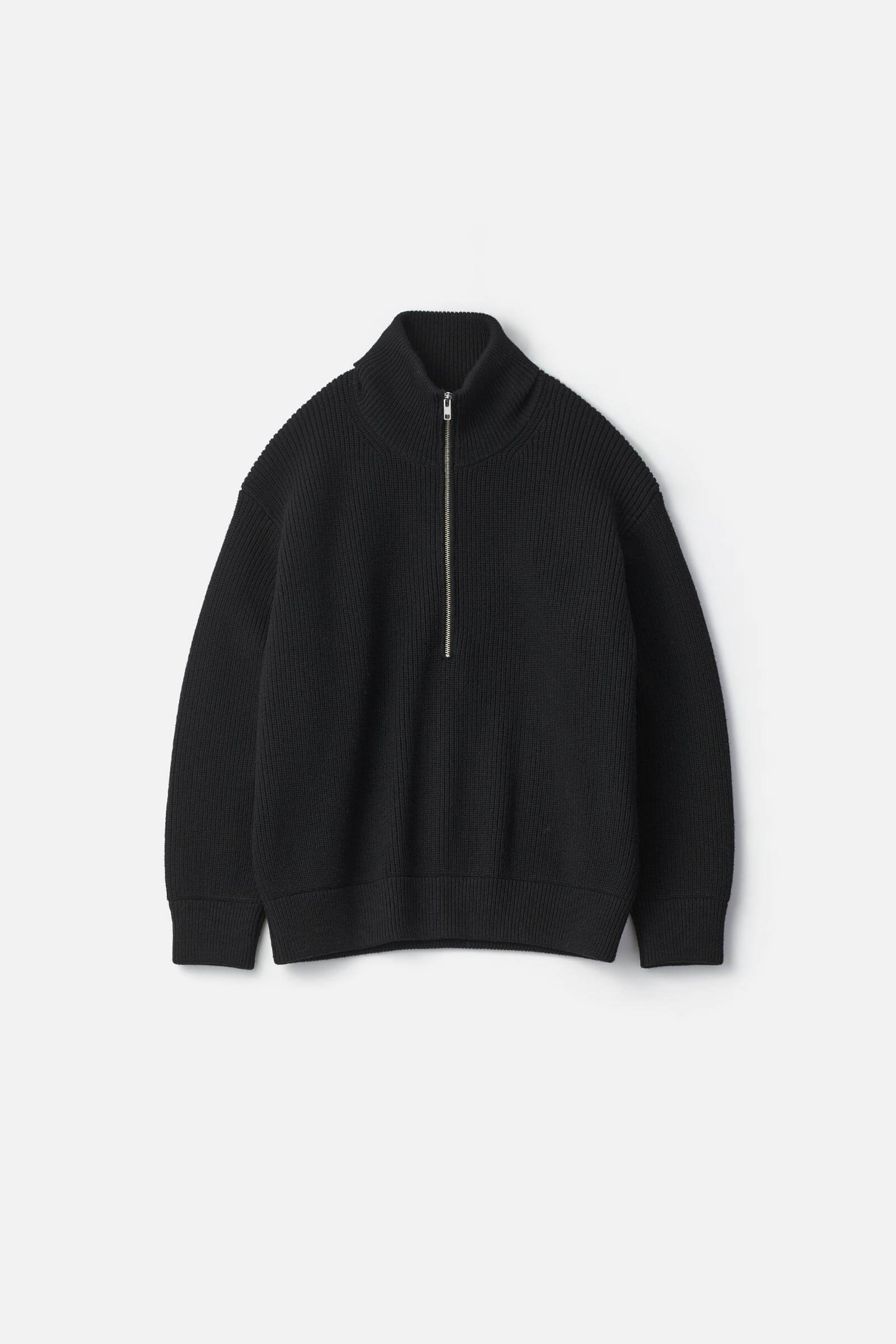 OVERSIZED DRIVERS KNIT HALF ZIP PULLOVER