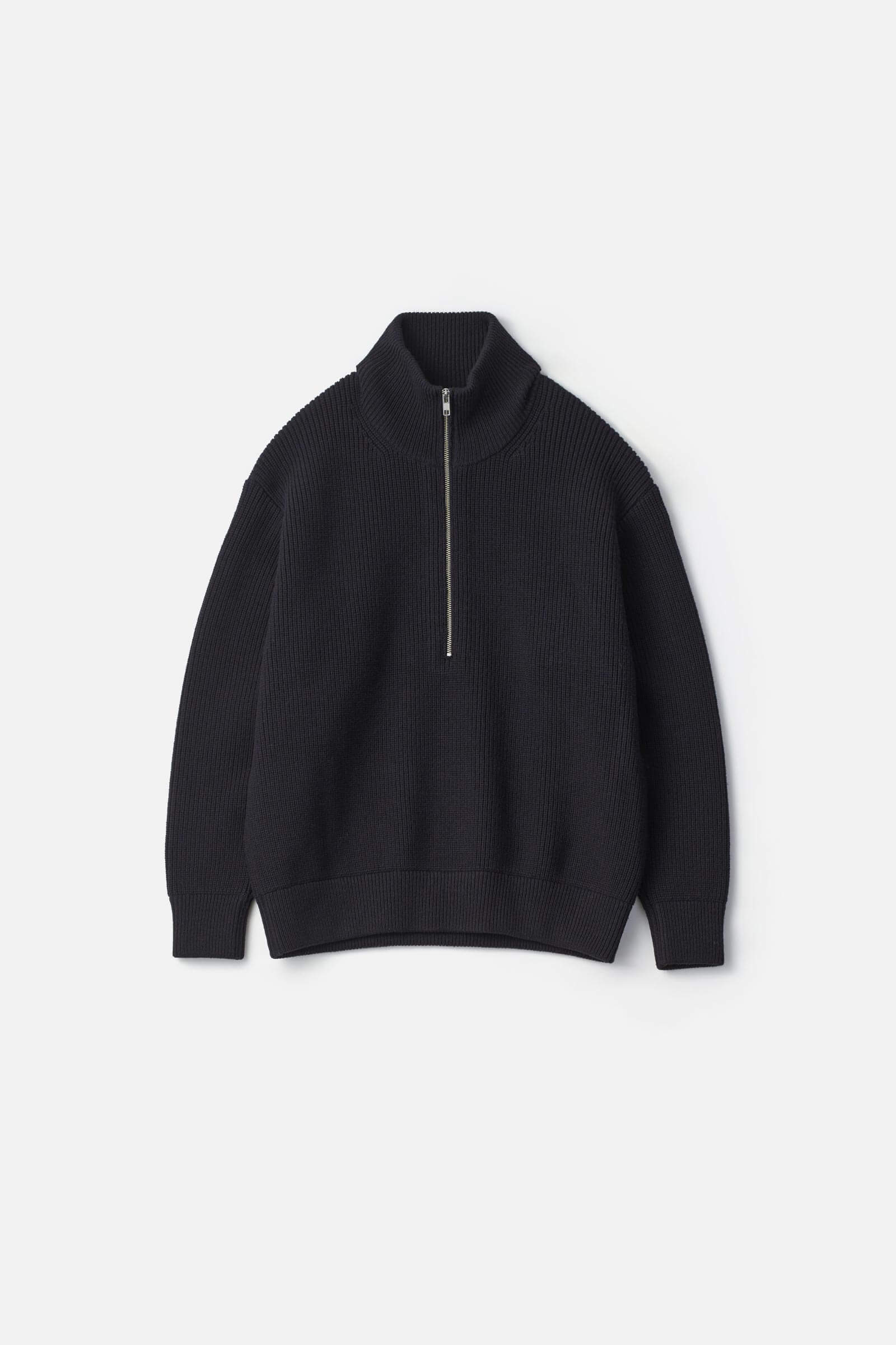 OVERSIZED DRIVERS KNIT HALF ZIP PULLOVER