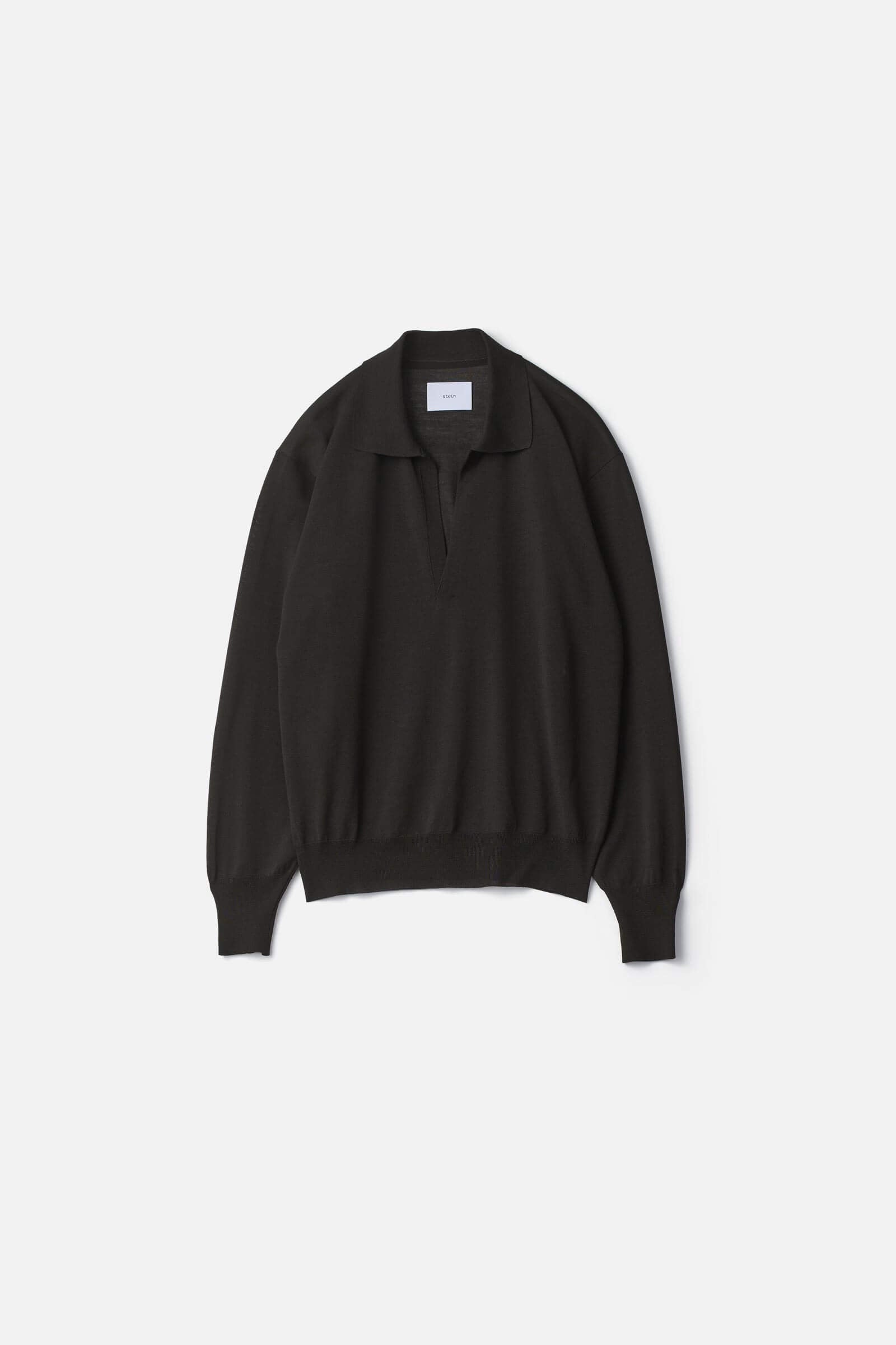 WOOL SILK KNIT SKIPPER LS